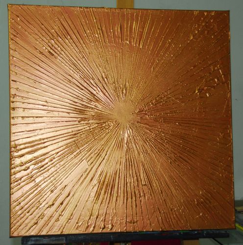 Bronce / Gold 60x60cm Acryl auf Leinwand